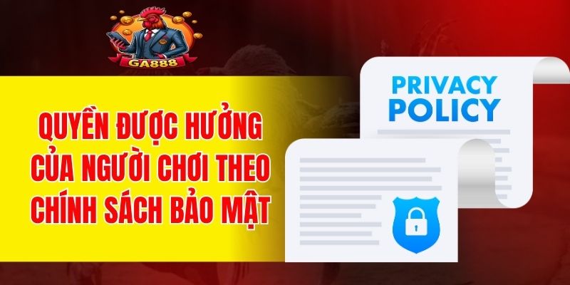 Quyền được hưởng của người chơi theo chính sách bảo mật